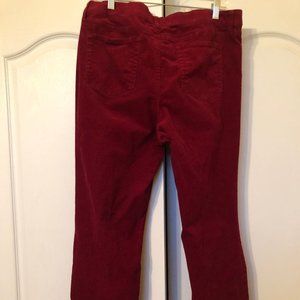 St. Johns Bay Burgundy Corduroy Pants